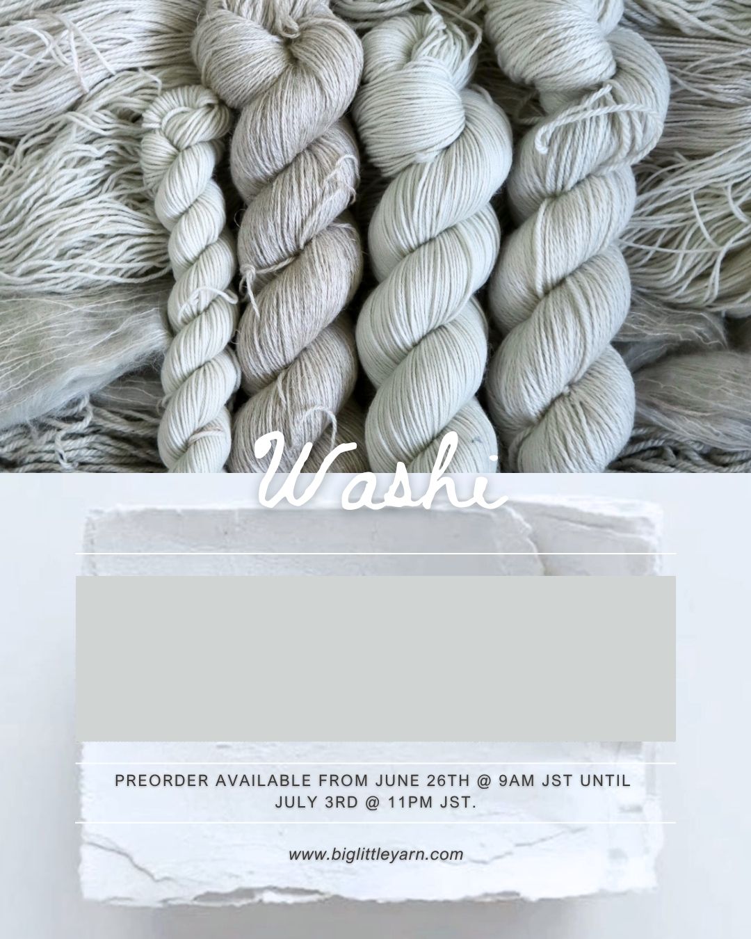 PREORDER - WASHI