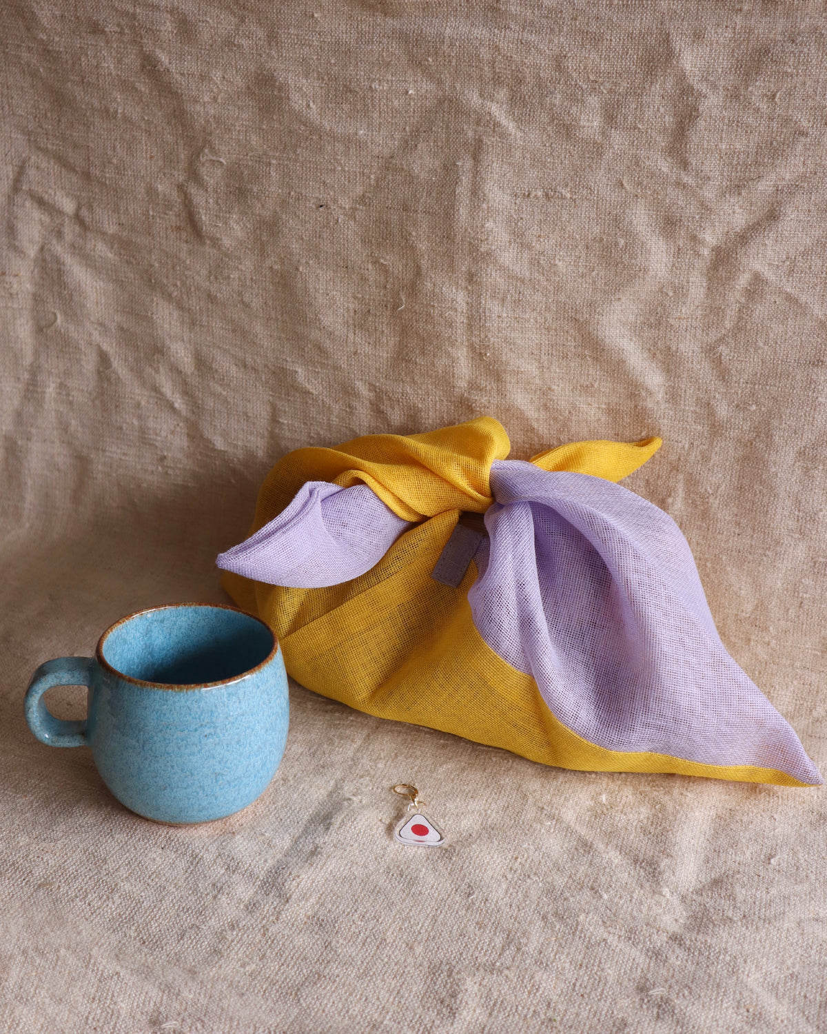 Ready to Ship - Linen Bento Project Bag