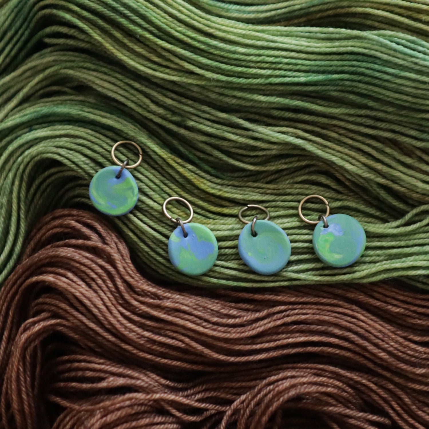 Preorder - Edamame Handmade Clay Stitch Markers